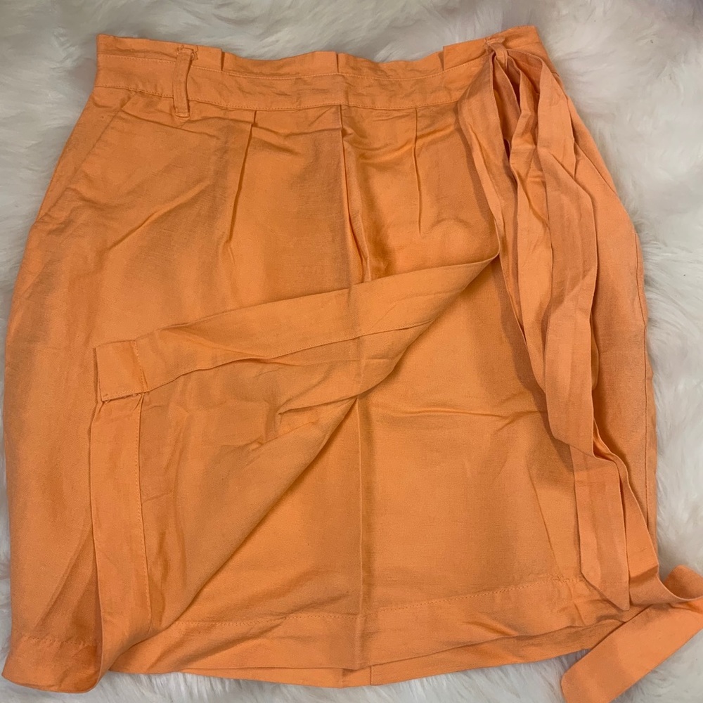 Knee length/Mini Paperbag waist skirt